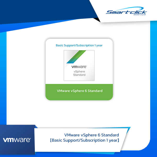 Aan het liegen Machtigen Bijbel Software : VMware vSphere 6 Standard for 1 processor [Production  Support/Subscription 1 year] :: Store.Smartclick.co.th